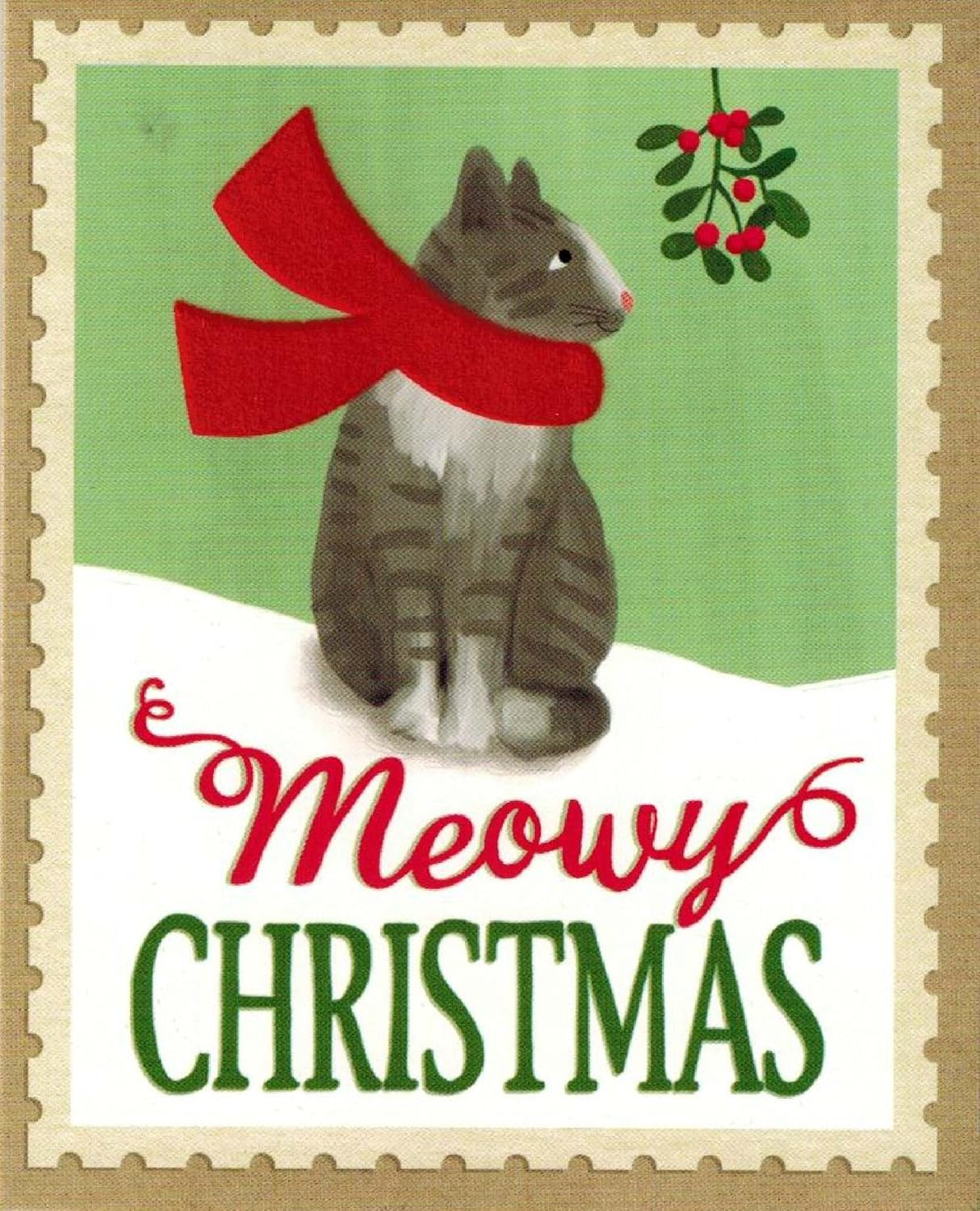 Gift Wrap Company Meowy Greetings Holiday Cards Box of 15 Cards Envelopes