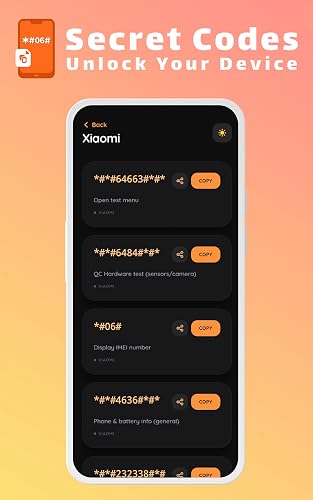 Android Secret Codes & USSD Tools – vue 4