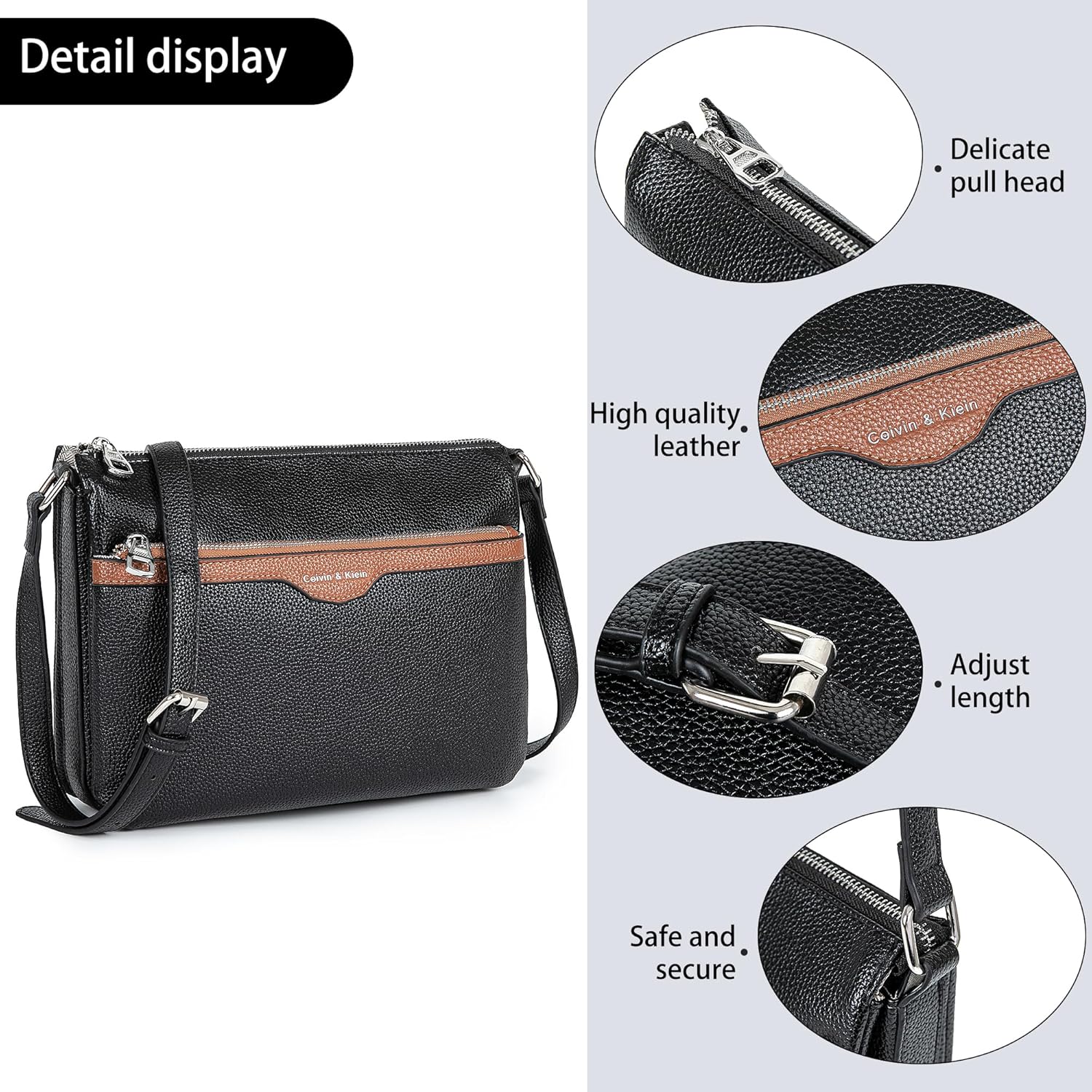 Women's Crossbody Hand Bags Leather, Designer Crossbody Bags For Women,Leather Crossbody Purses For Women