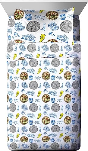 Miniatura 3 de Jay Franco Nickelodeon Teenage Mutant Ninja Turtles - Juego de edredón individual de 5 piezas, incluye juego de sábanas y fundas de almohada, juego