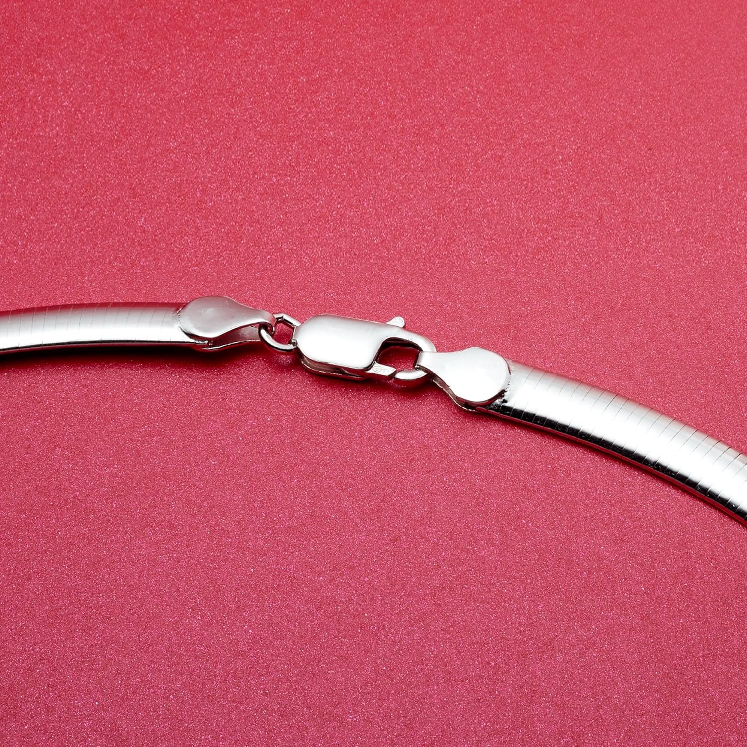 Ross-Simons Italian 6mm Sterling Silver Omega Necklace