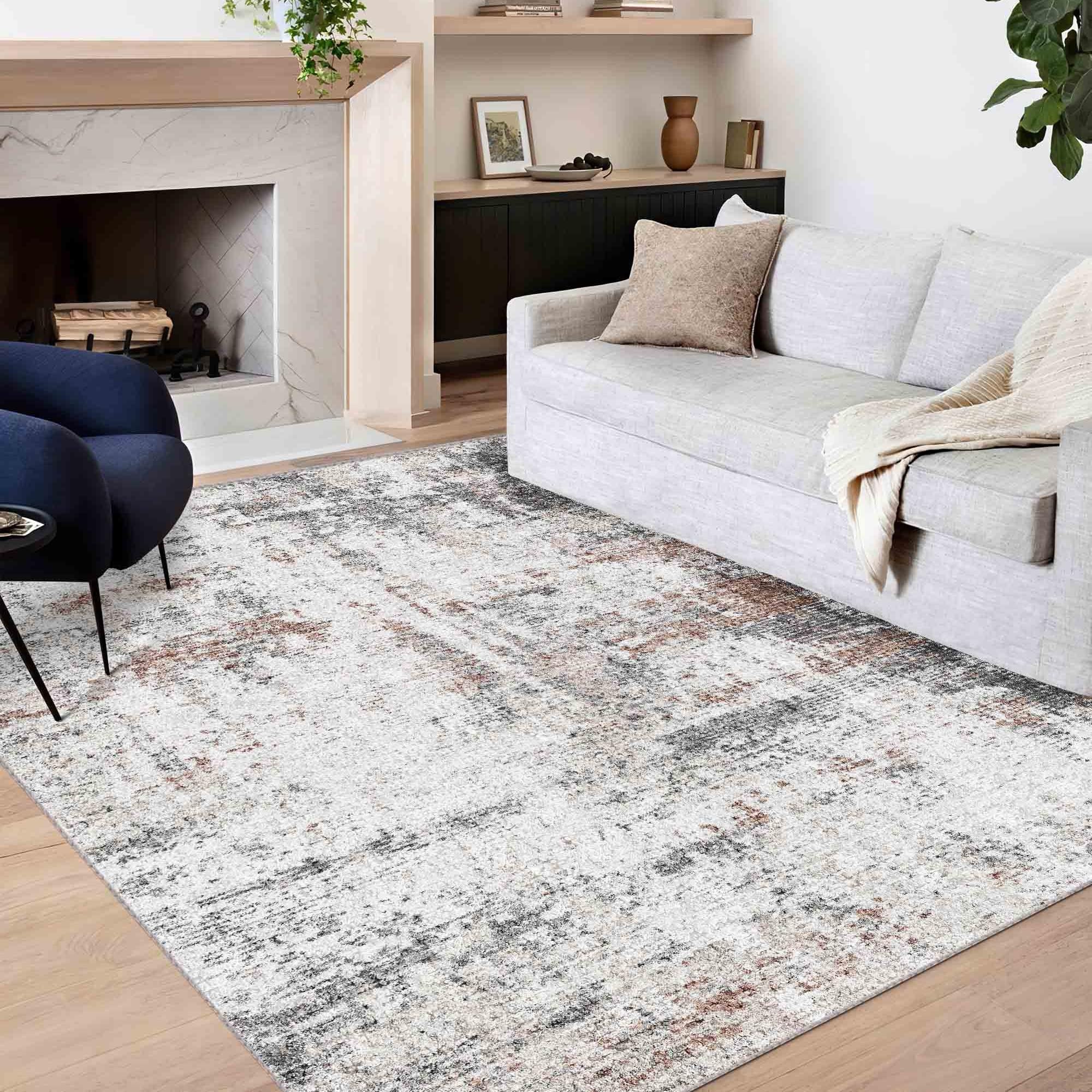 Amazon.com: vivorug Washable Rug, Ultra Soft Area Rug 6x9, Non Slip ...