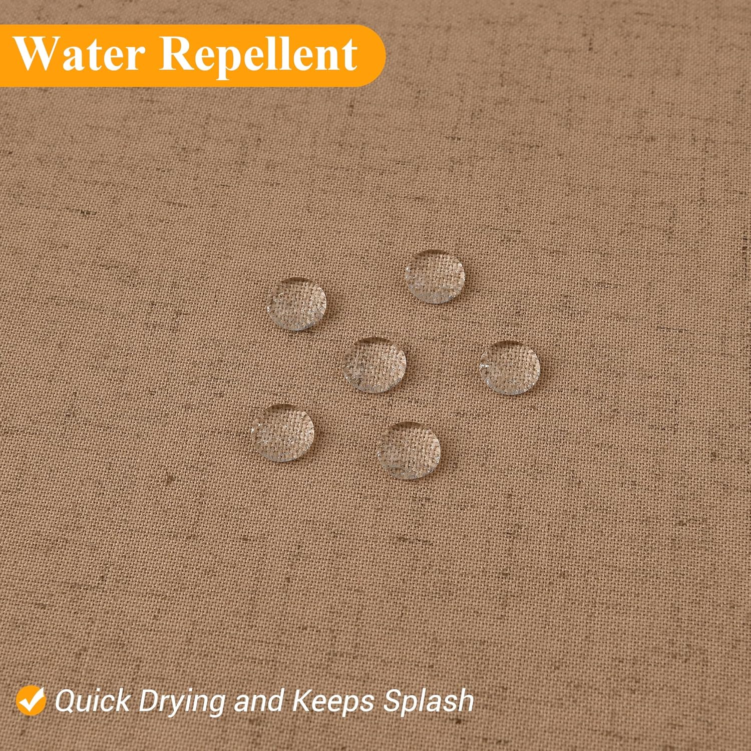 Naturoom Camel 60 Inch Shower Curtain - Stall Narrow Half Linen Ultra Thick Fabric Shower Curtain Set with Hooks, Boho Farmhouse Rustic RV Camper Bath Curtains for Bathroom, 60x72