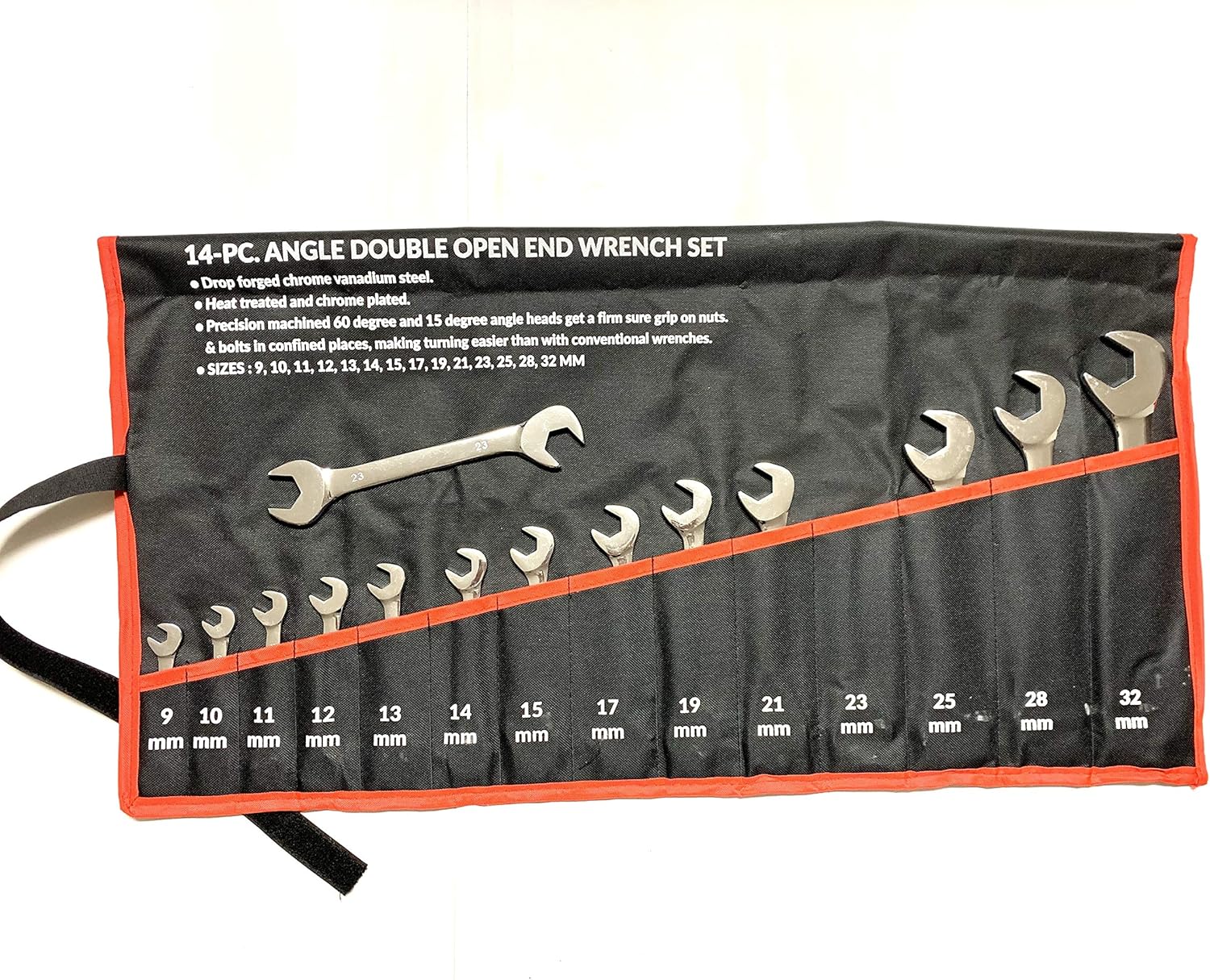 Shop-Tek / C-H 14-Piece Angle Wrench Set, CR-V, 9 - 32mm - Sold Only
