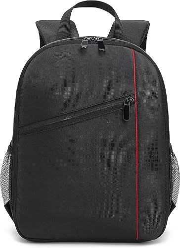 Miniatura 8 de Cámara digital DSLR impermeable, mochila de hombro para mujeres y hombres adolescentes (naranja)