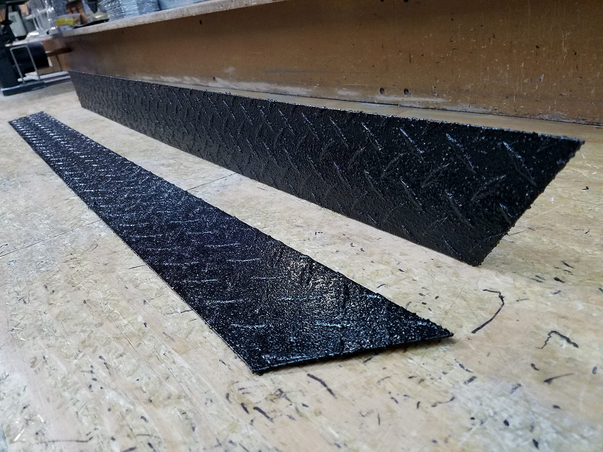 Buy Fits Jeep Black Tj Wrangler 3 1/2" Diamond Plate Rocker Guards