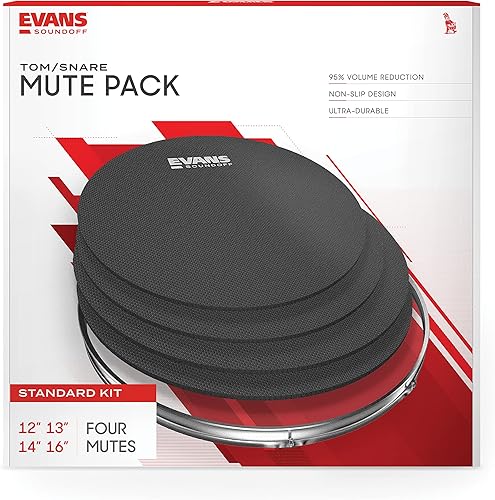 Miniatura 2 de SoundOff por Evans Paquete de silenciadores de tambor estándar 12131416