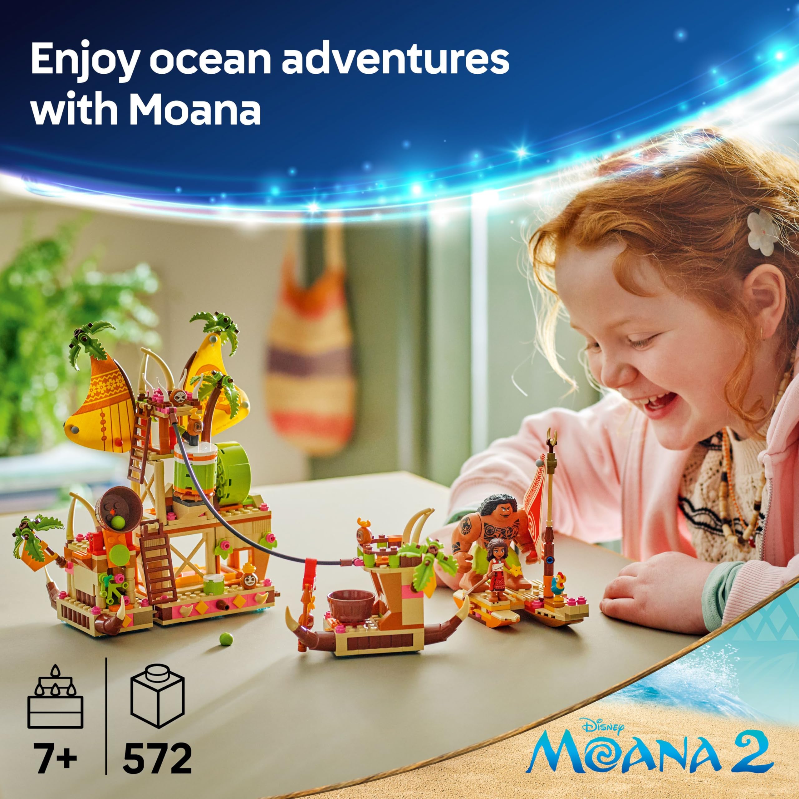 LEGO ǀ Disney Moana 2 Kakamora Barge, Toy Building Set - Image 2