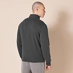 Amazon Essentials Men's Fleece Zip Up Mock Neck Sweatshirt, Midweight, Regular Fit