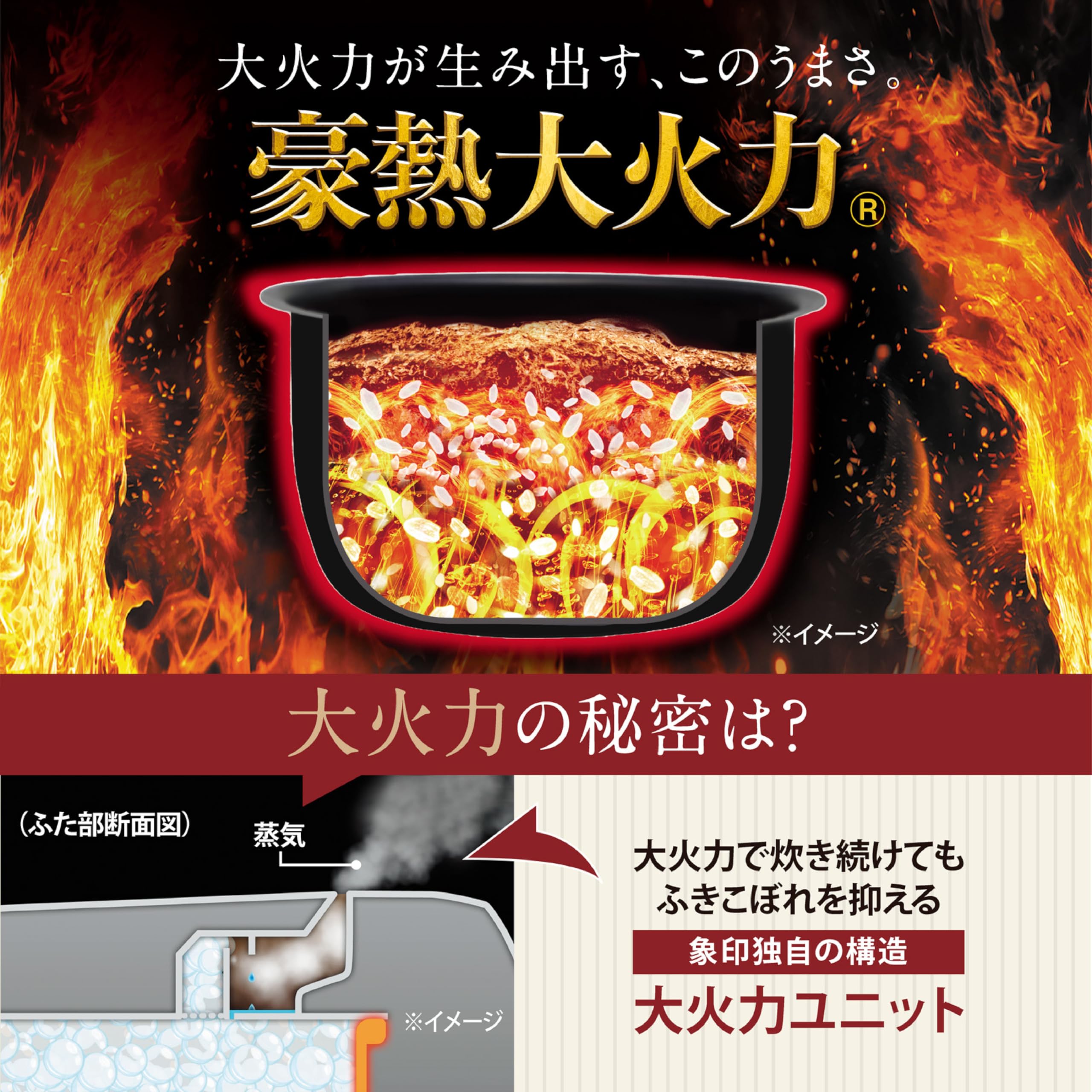 Amazon | 象印マホービン 炊飯器 4合 豪熱大火力 スレートブラック NW