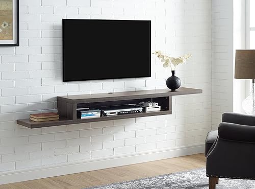 Miniatura 3 de Martin Furniture - Consola flotante asimétrica para TV, para montarse en la pared.