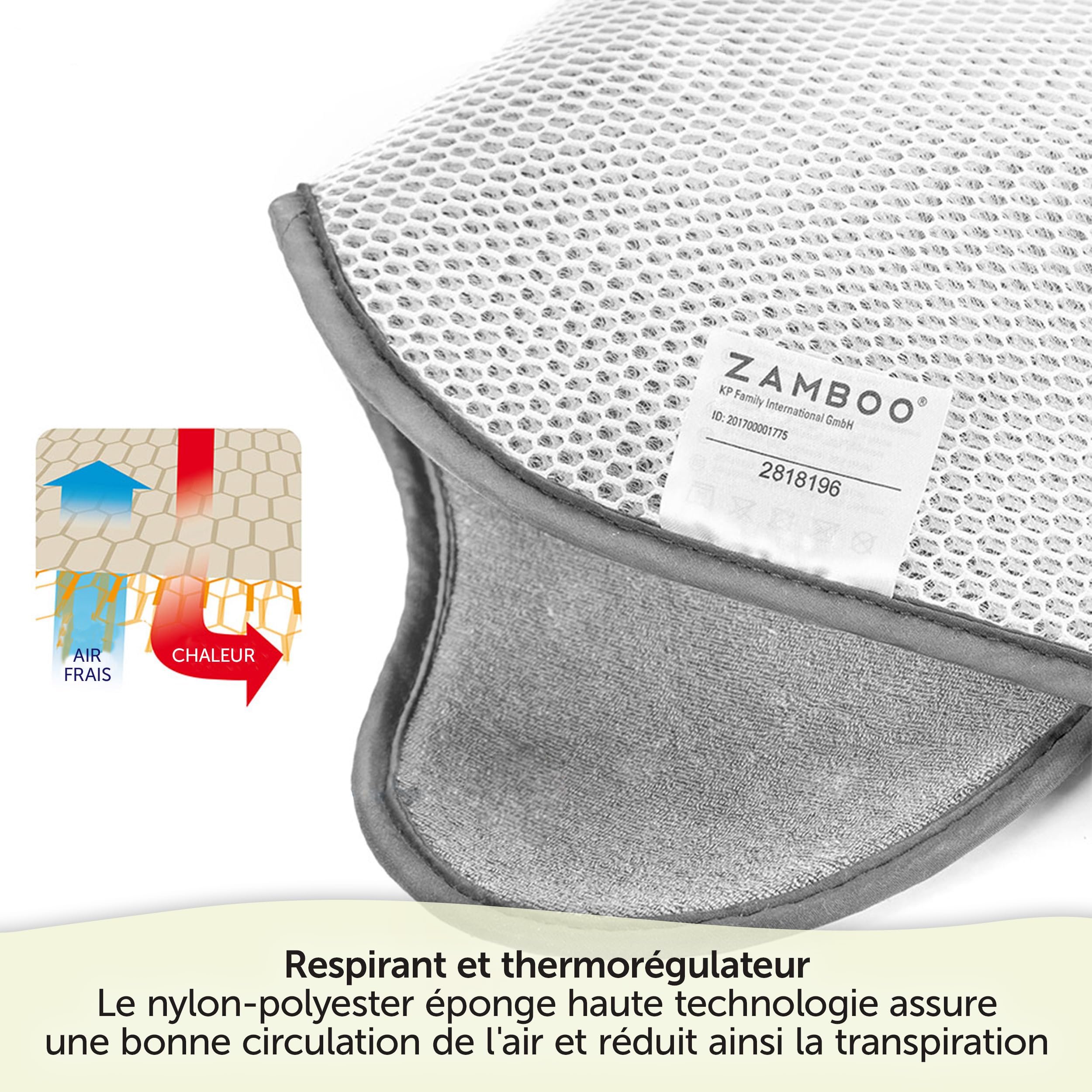 Coussin Siege Auto Été, Compatible avec Maxi-COSI, Cybex et Autres, Assise pour Cosy Bebe Respirante, Anti-Transpiration, Protège des Taches, Gris