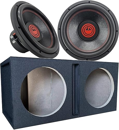 Gravity Subwoofer para automóvil Elite de 12 pulgadas de alta calidad de 2000 vatios de potencia máxima con 2 Ohm DVC Power 2 Sub y Audiotek CA-12DP