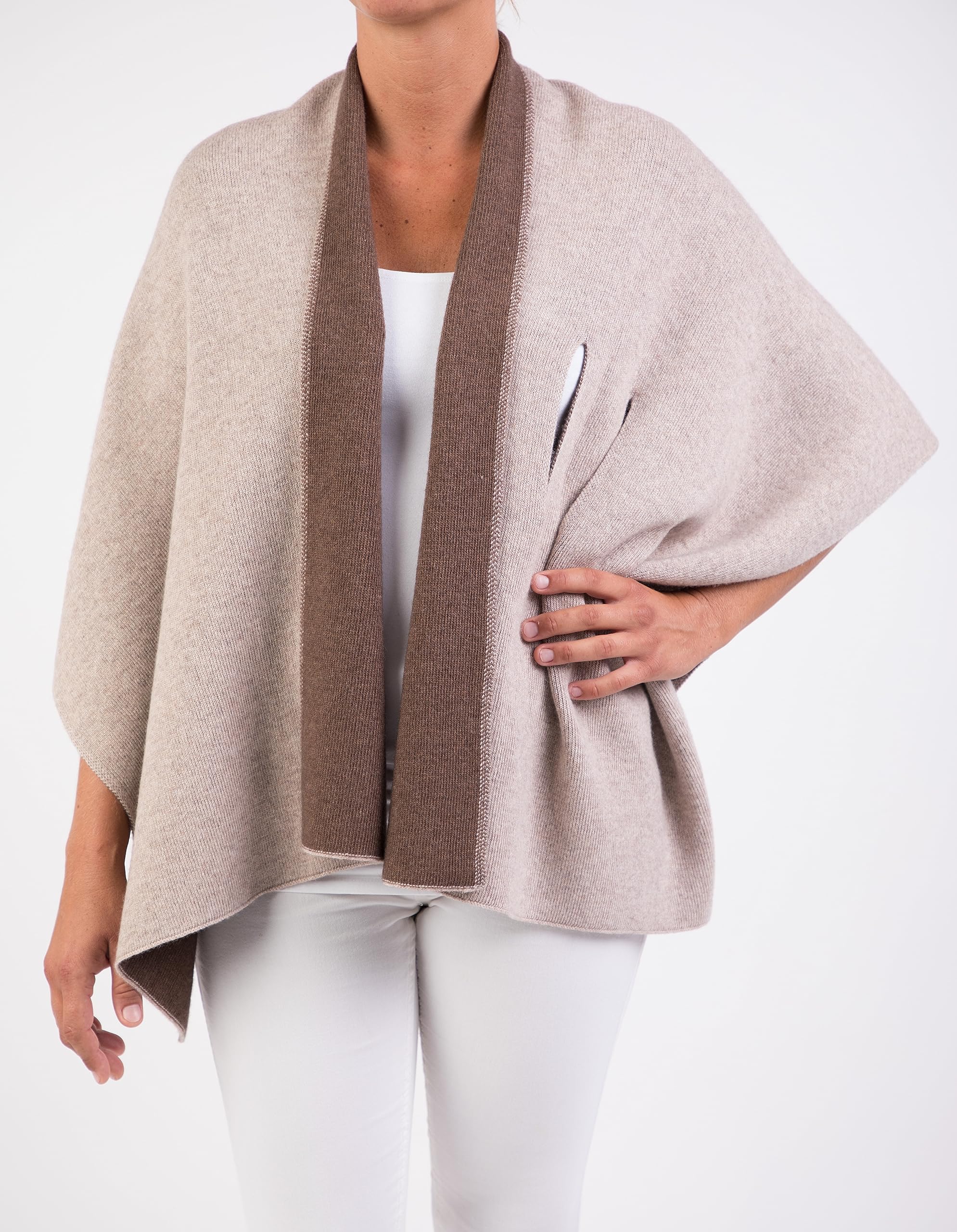 Mantella misto cashmere stola donna made in Italy taglia unica