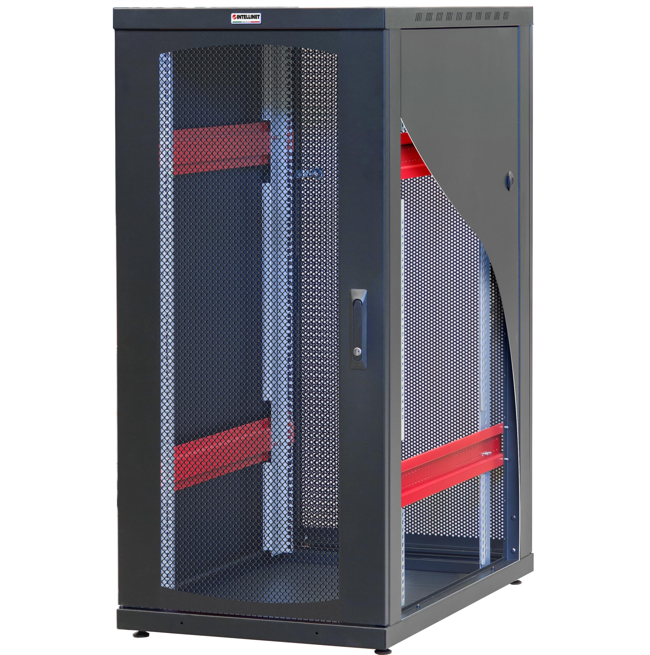 INTELLINET 928694 Armadio Server Rack 19" 600x1000 20 Unita' Nero Grigliato serie IdealNET Nero