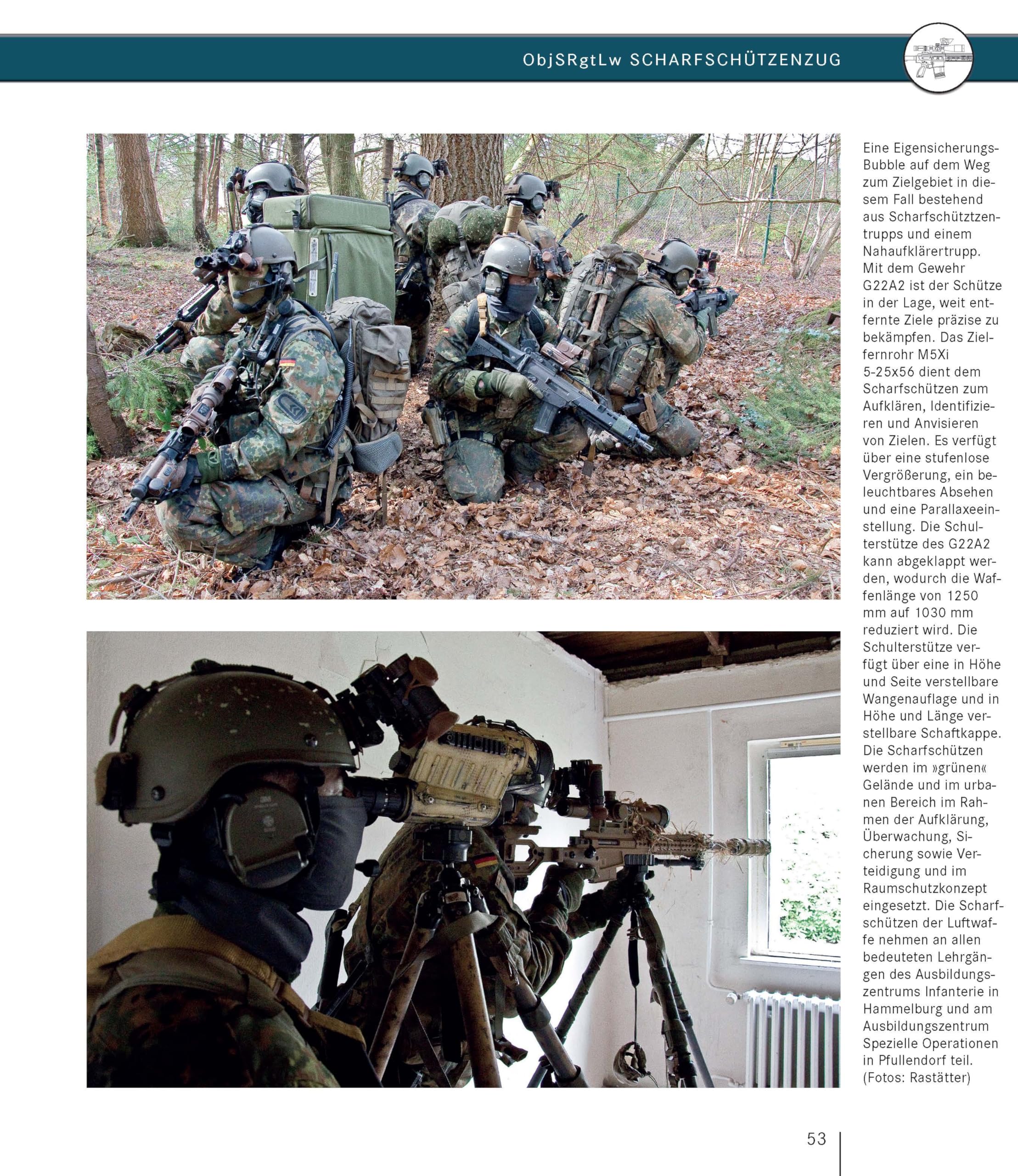 Spezialkräfte, Spezialisierte Kräfte, Taktische Sondereinheiten: der Luftwaffe