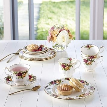 Royal Albert Old Country Roses 3 Piece Set (Teacup, Saucer & Plate)