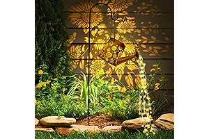 Solar Watering Can with Cascading Sunflowers