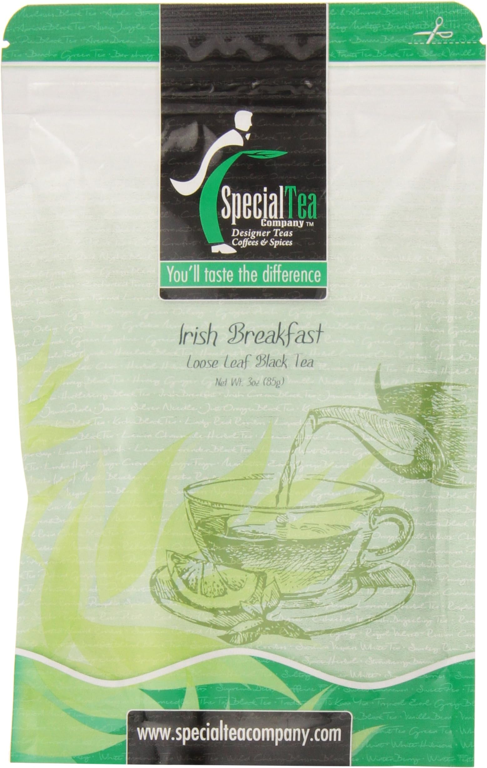 Special Tea Irish Breakfast Loose Leaf Organic Black Tea, 3 Ounce