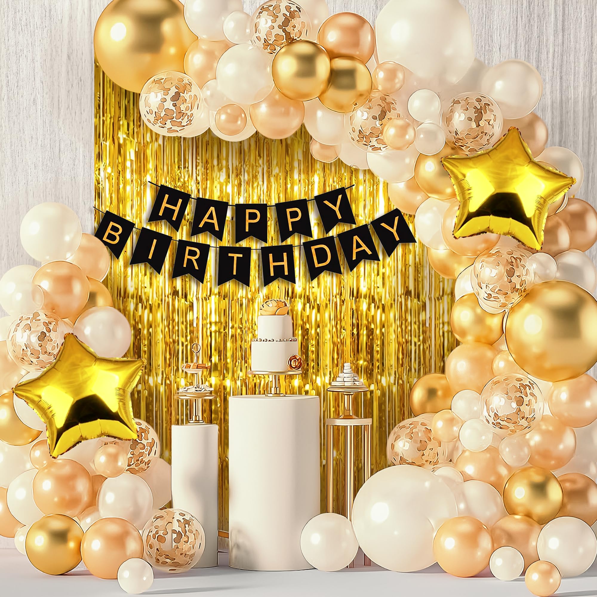 Bannière De Ballons « Happy Birthday » En Aluminium Avec