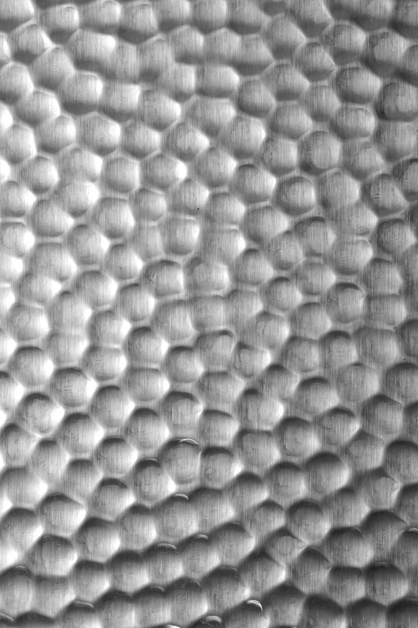 HM Tile Pattern Unpolished Textured Copper Tile, 0.021" Thick, 4" Width, 4" Length