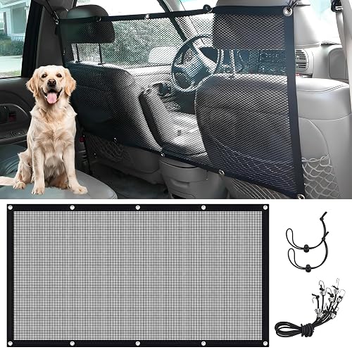 VBGURR Protector de Perro Negro Ajustable para Maletero de Coche, para Coche