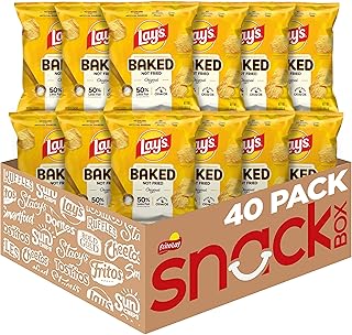 Baked Lay's Potato Chips, 0.875oz Bags (40 Pack)