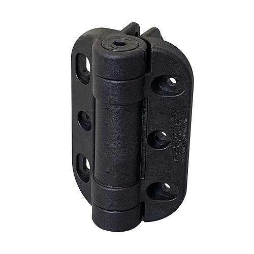 Lockey USA Sumo SSCHD - Bisagras ajustables de cierre automático SafeClose para puertas resistentes, color negro