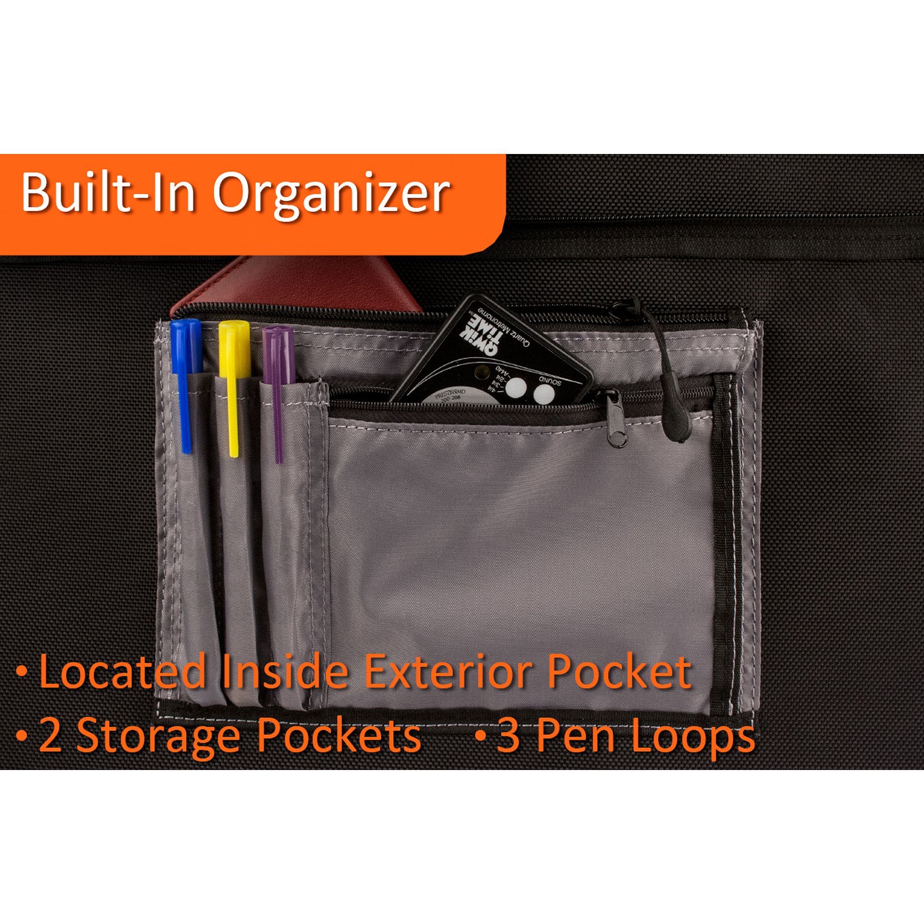 Protec iPac Valise triple trompette à roulettes Noir