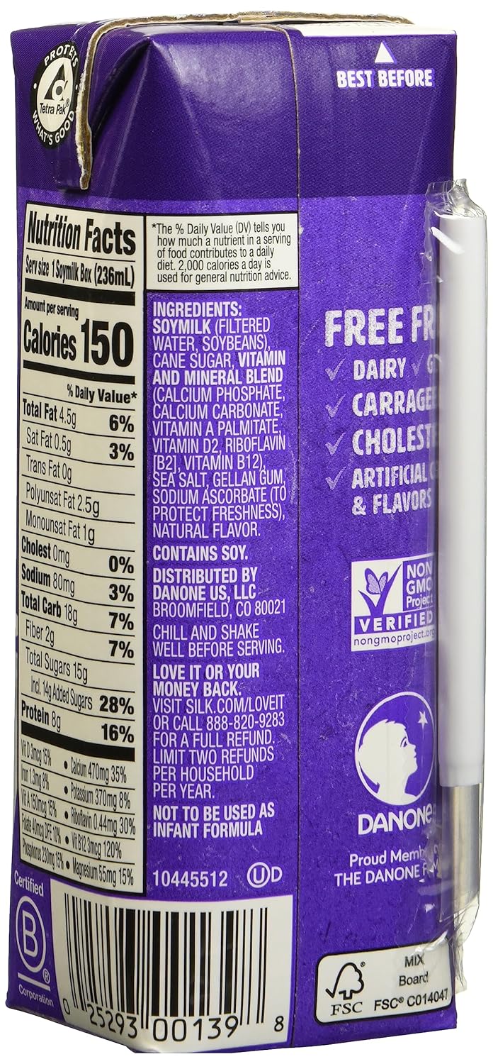 Silk Very Vanilla Soy Milk, 6 - 8 fl Oz
