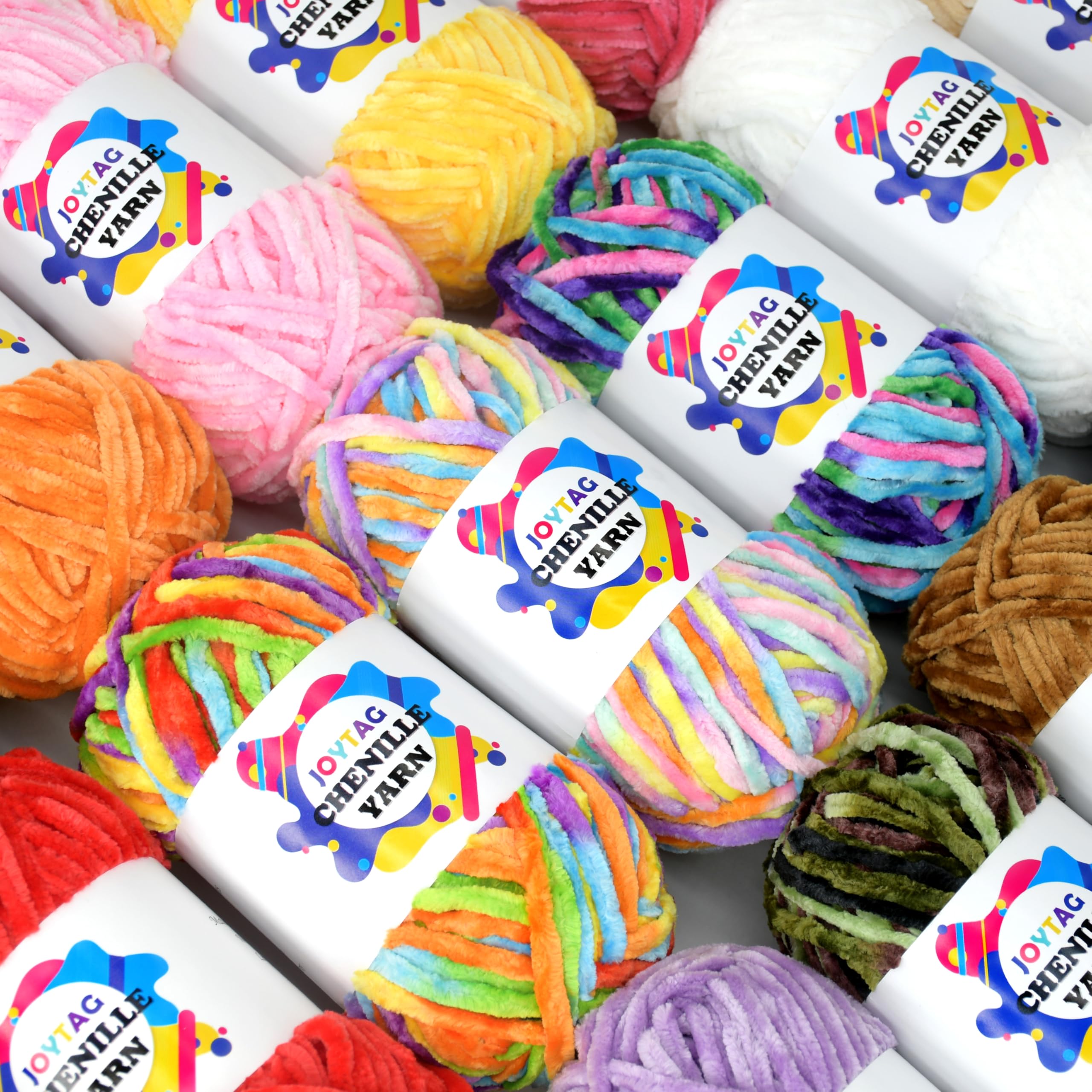 Amazon.com: Velvet Chenille Yarn for Crocheting & Knitting - Soft