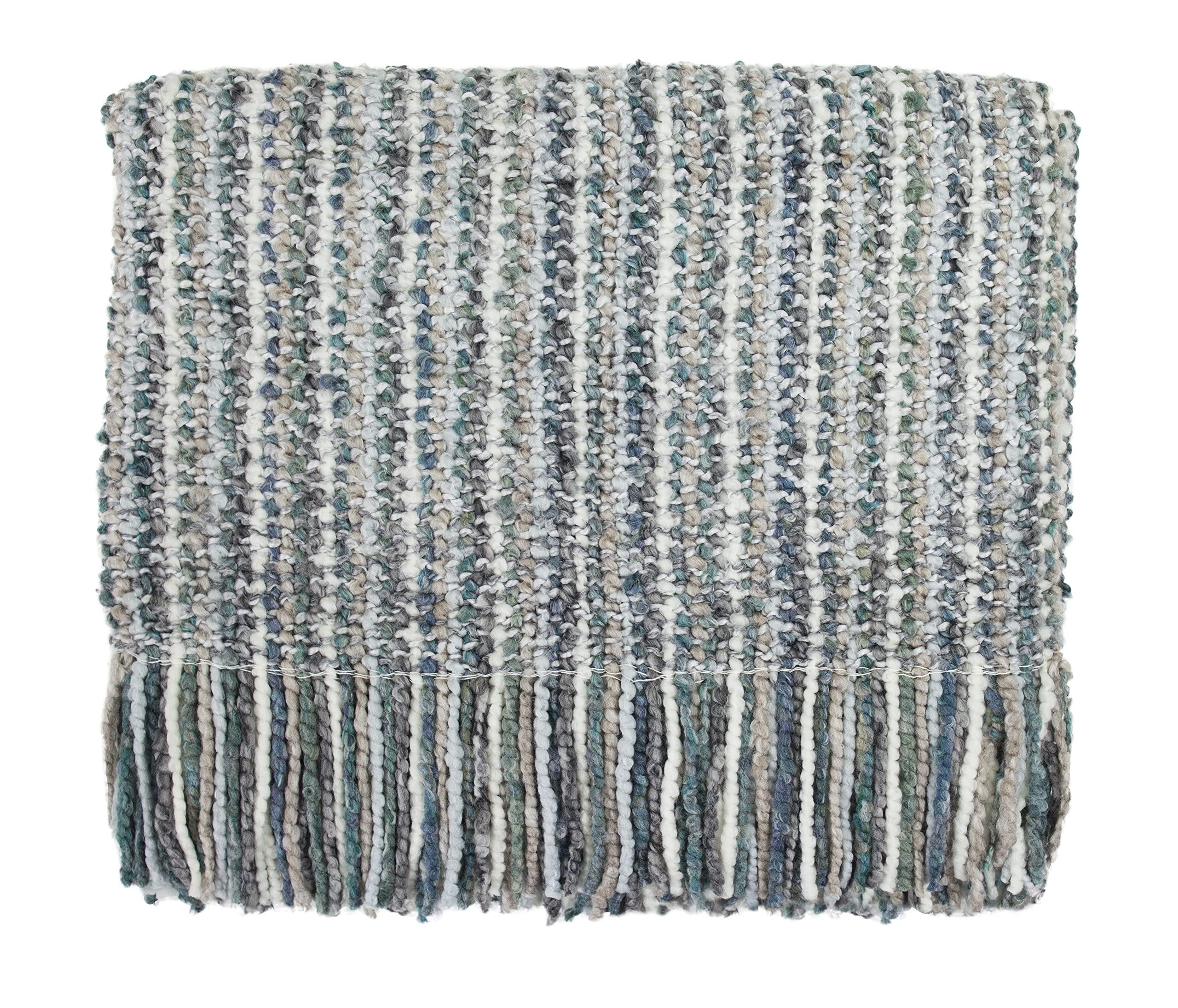 GlobalNiche® Bedford Cottage, LLC Kennebunk Collections Stria 40" x 70" Throw, Frost