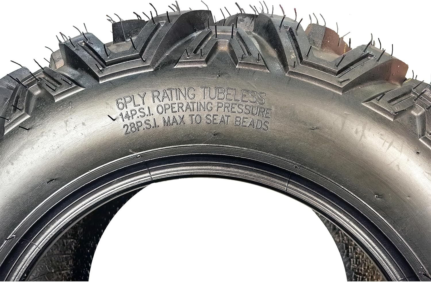 GarveeTech 25x8-12 ATV/UTV Tires 6PR All-Terrain Tires Heavy Duty for Trail/Mud/Rock, 2 Pack Tubeless