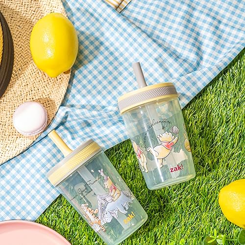 Miniatura 23 de Zak Designs - Juego de vasos Baby Shark Kelso de 15 onzas, sin BPA, tapa de rosca con popote hecha de plástico duradero y silicona, paquete perfecto
