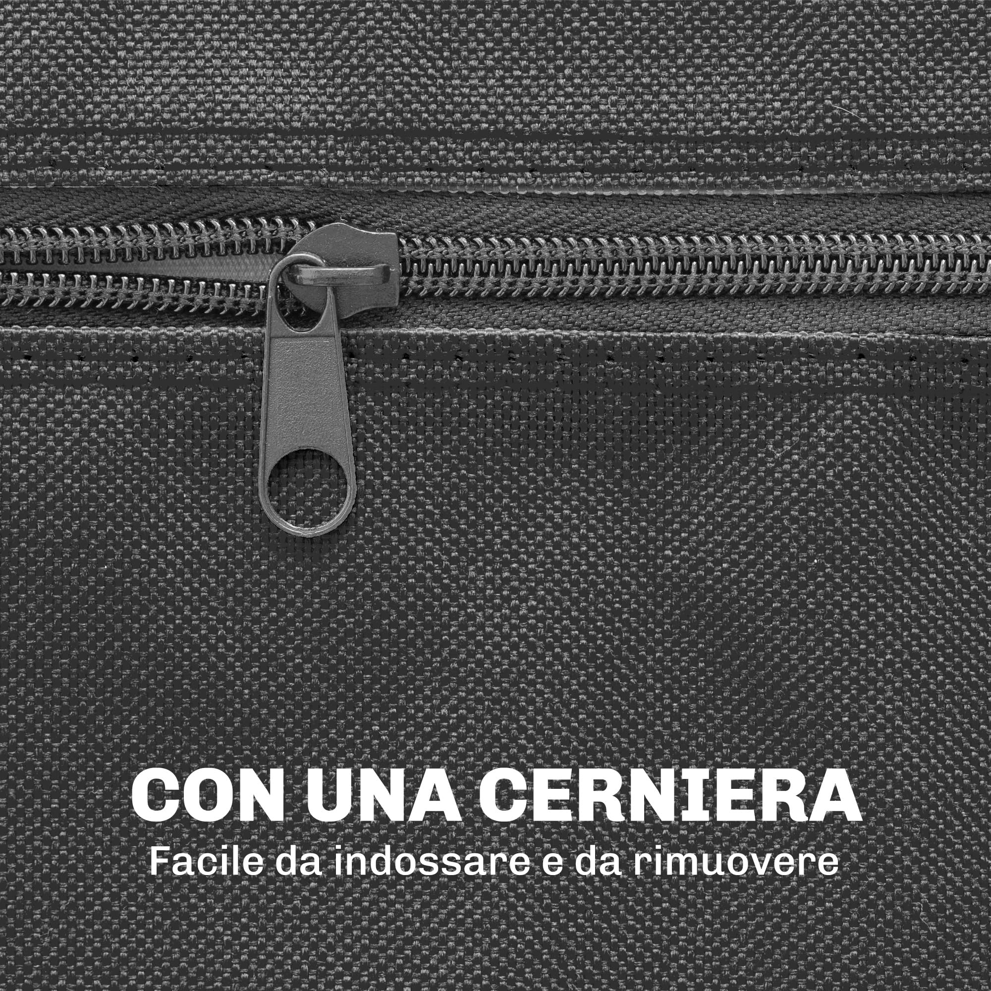 SPORTNOW Copertura Tavolo da Ping Pong in Polietilene con Cerniere e Fibbie incluse, 257x153x5 cm, Nero