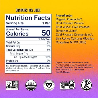 Health-Ade Bubby Besties Variety Pack, Organic Drink, 24-Pack (11.5 Fl Oz Cans) - Fermented Tea with Probiotics, Detoxifying Acids, Supports Gut Health - Non-GMO, Vegan, Gluten-Free