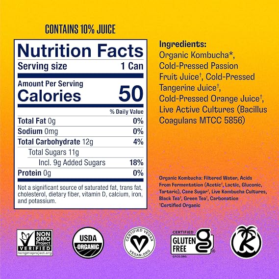 Health-Ade Bubby Besties Variety Pack, Organic Drink, 24-Pack (11.5 Fl Oz Cans) - Fermented Tea with Probiotics, Detoxifying Acids, Supports Gut Health - Non-GMO, Vegan, Gluten-Free