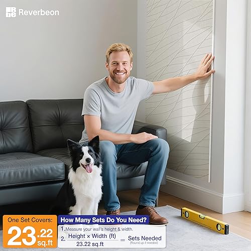 Miniatura 7 de 6 paneles acústicos, paneles acústicos decorativos de 23.6 x 23.6 pulgadas, paneles de pared acústicos decorativos para grabación y estudio en casa,