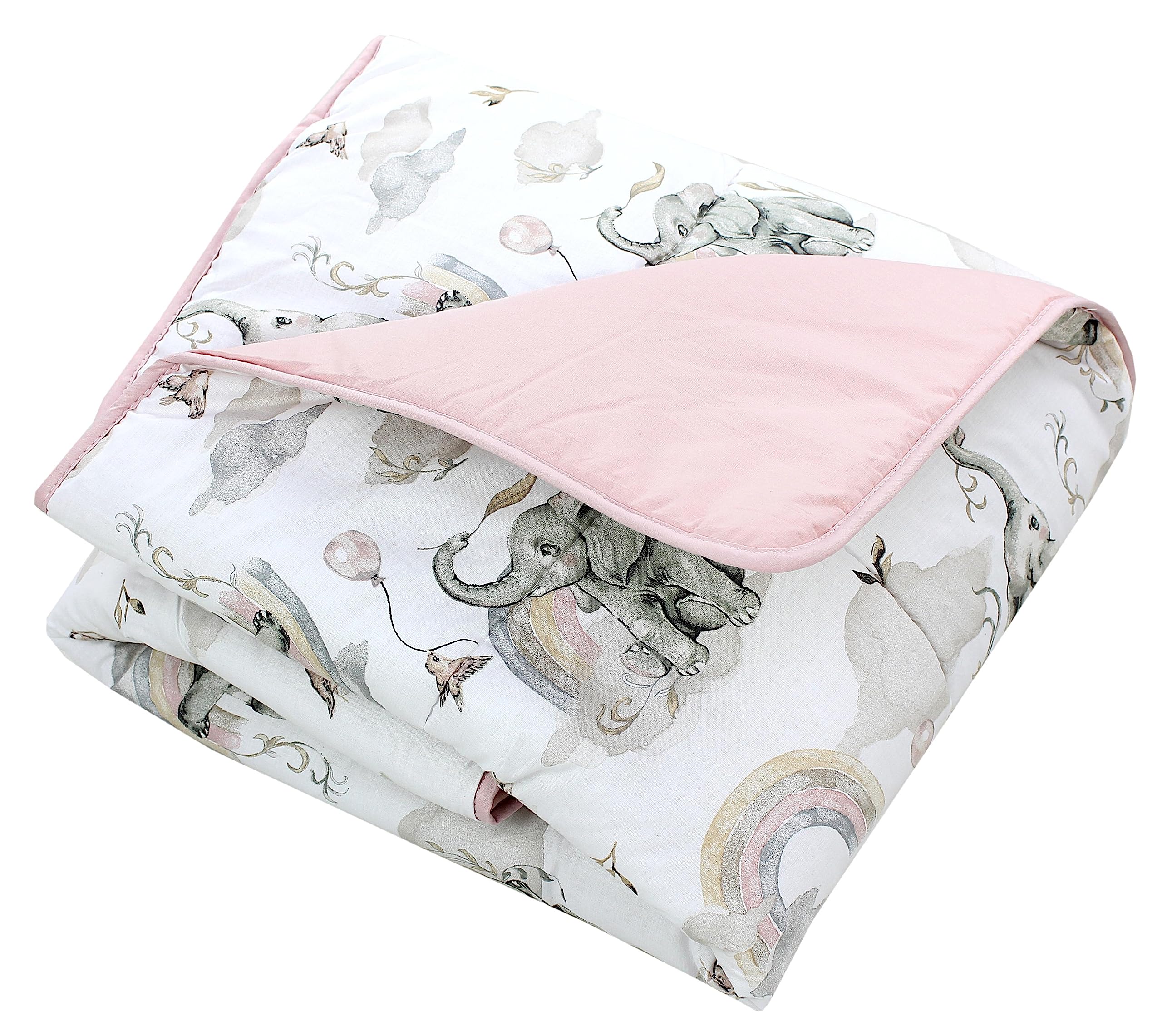TupTam Baby Play Mat Manta para Niños Pequeños 120 x 120 cm Manta de Juego Grande para Niños Acolchada XXL, Zoo Verde — view 14