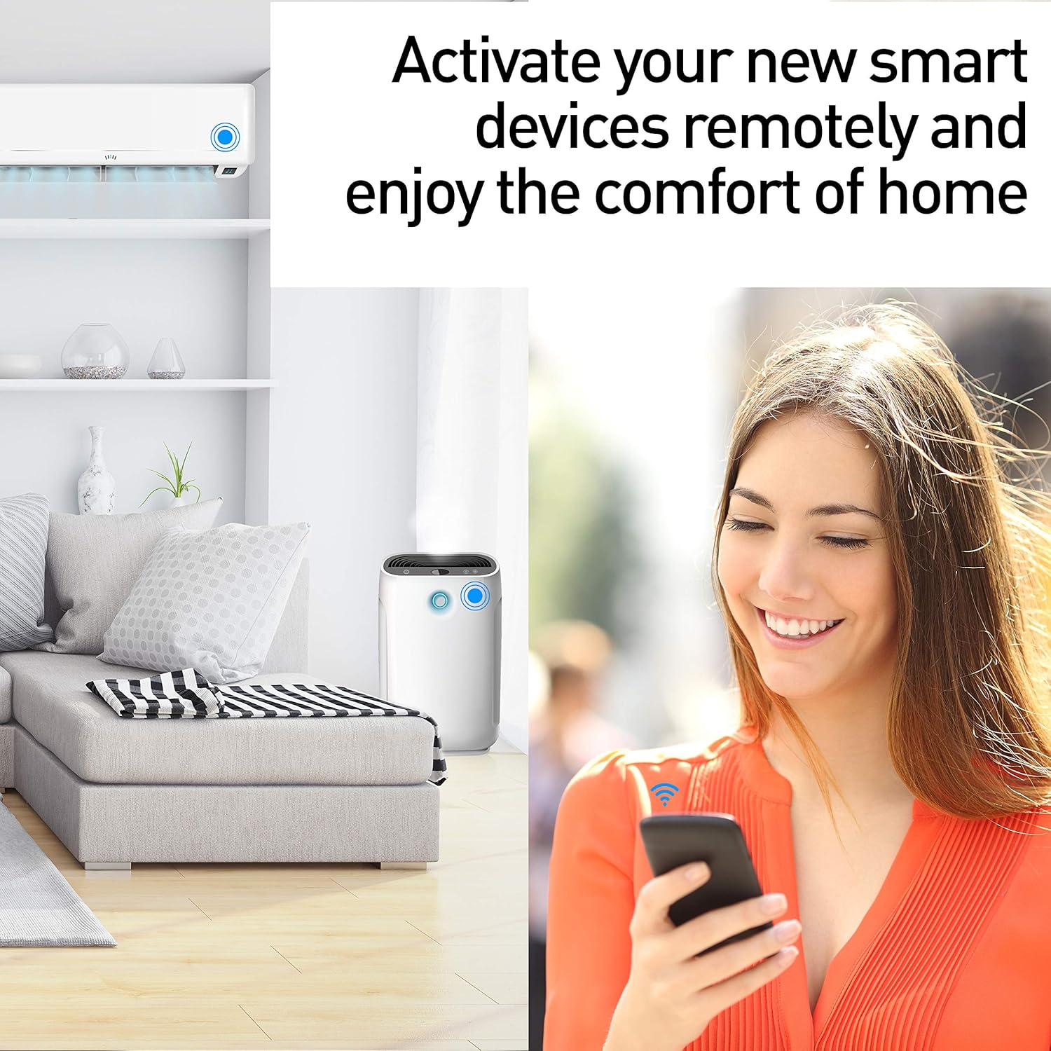TELLUR Smart WiFi IR Universal Remote Controller TV Air Conditioning Smart Home Blaster Infrared RF Appliances Tuya/Smart Life App,Voice Control Alexa Google Home Multi Devices Control, Φ70mm, Glossy : Tools & Home Improvement