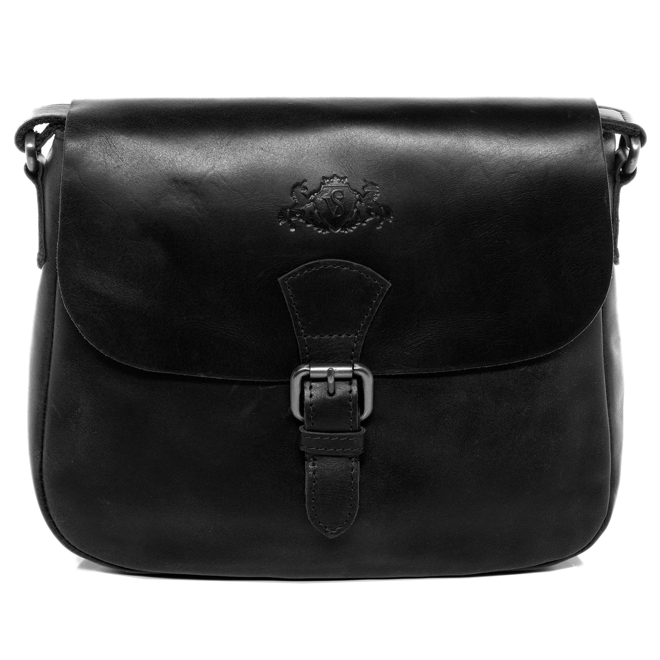 SID & VAIN Bolso de hombro pequeño cuero para mujer I Bolso tipo crossbody I Bandolera & mensajero YALE hecho a mano