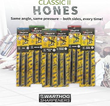 Warthog V-Sharp A4 & Classic II Replacement Hones, Medium & Fine Grit