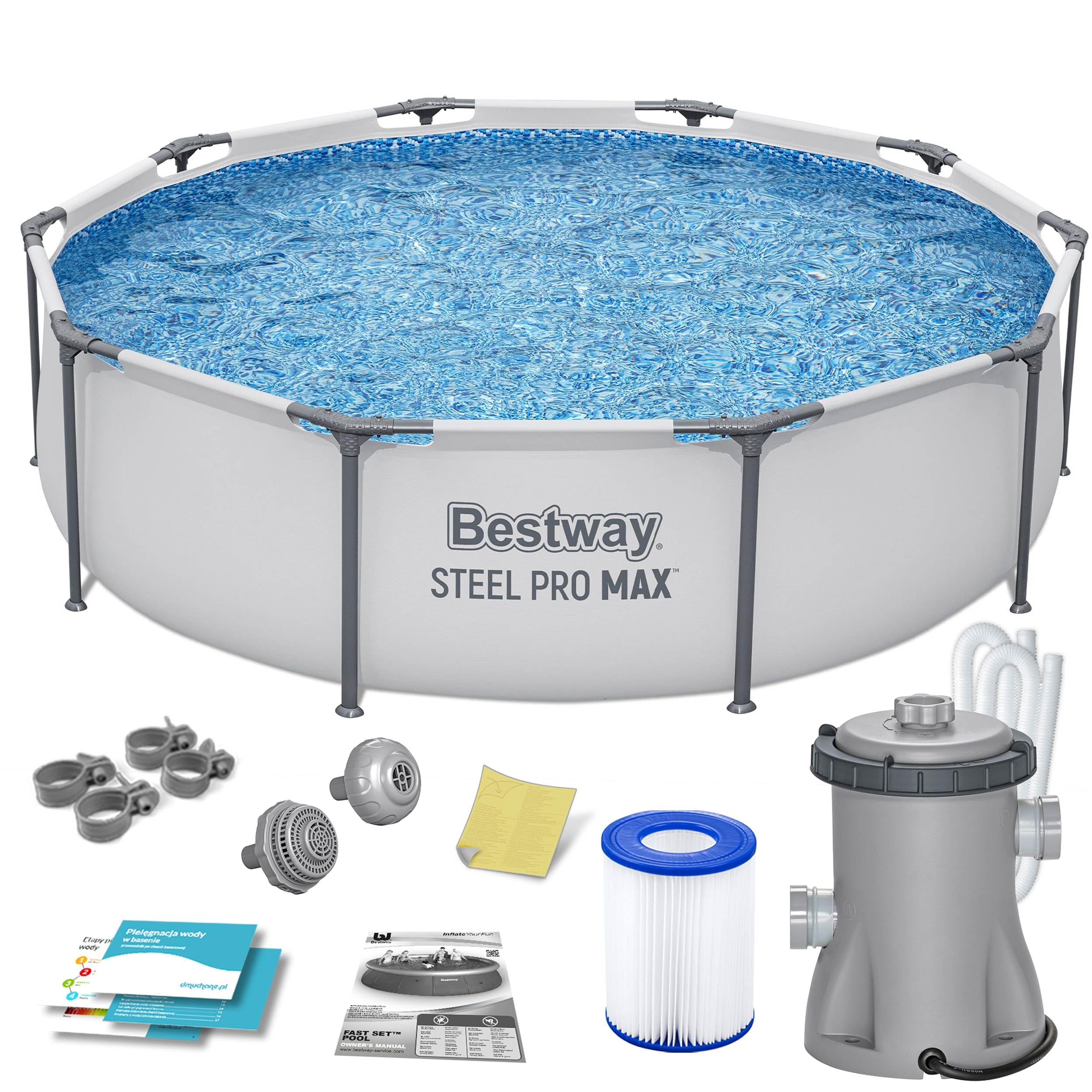 Steel PRO MAX Pool cm.305X76 LT.4678 FILTERPUMPE
