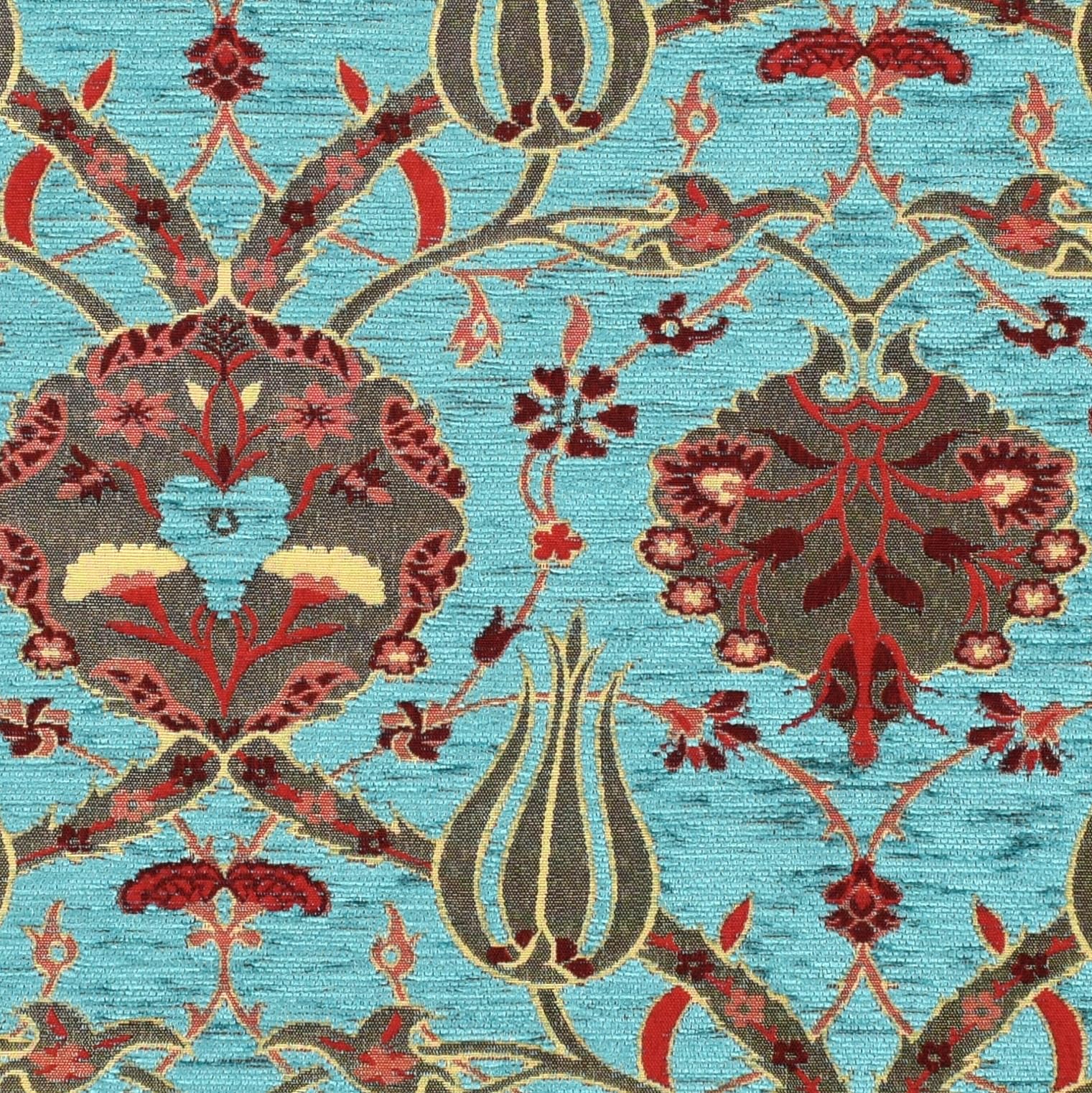 Turkish Kilim Tapestry Backpack Teal Floral Burgundy Leather Trim Boho New il_fullxfull.5970977394_ouah.jpg main image 3