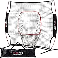 Franklin Sports MLB FlexPro Baseball Softball Net 7x7 & 5x5 - Portable Training Backstop for Batting Pitching Hitting Practice