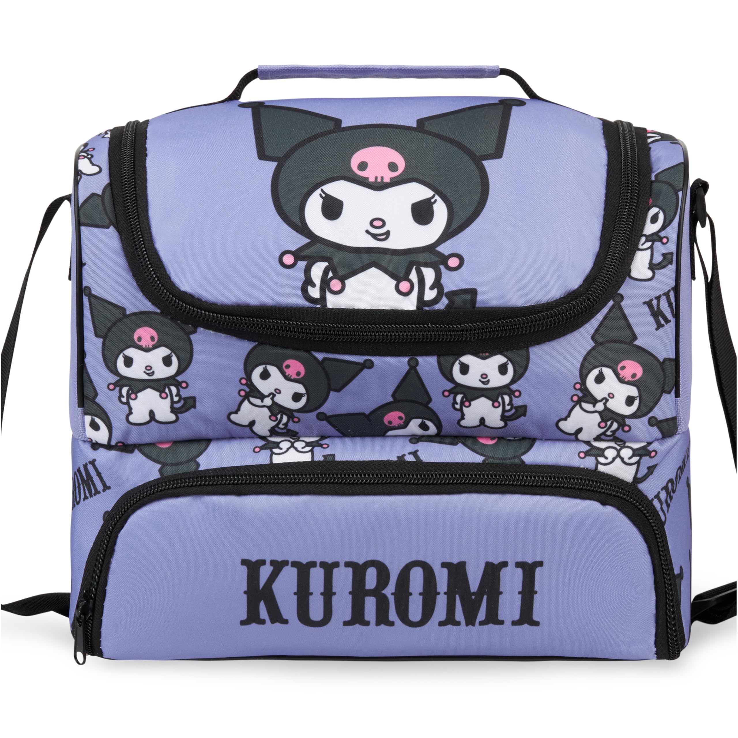 Get Trend Sanrio Kuromi Kids Insulated Lunch Bag with Dual Compartments