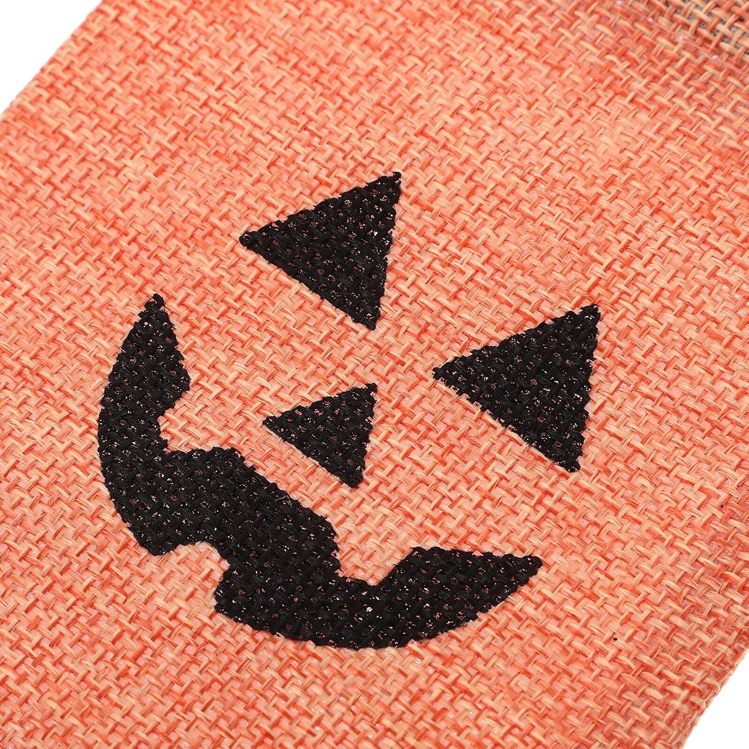 WHAMVOX 50pcs Halloween Treat Bags Drawstring Pumpkin Candy Pouch 10x14cm Reusable Festival Goodies Storage for Party Favors and Trick Or Treating