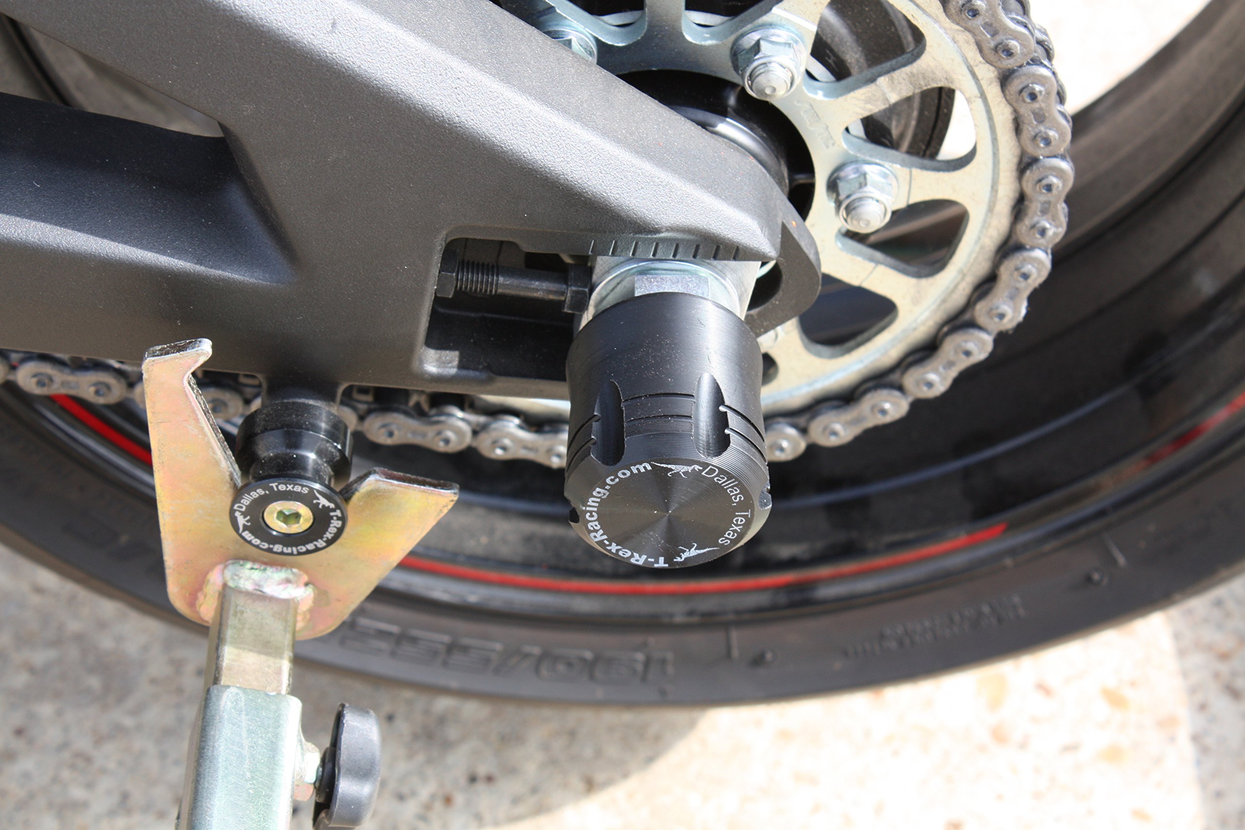Amazon.com: T-Rex Racing Rear Axle Sliders for Kawasaki ZX-6R / ZX