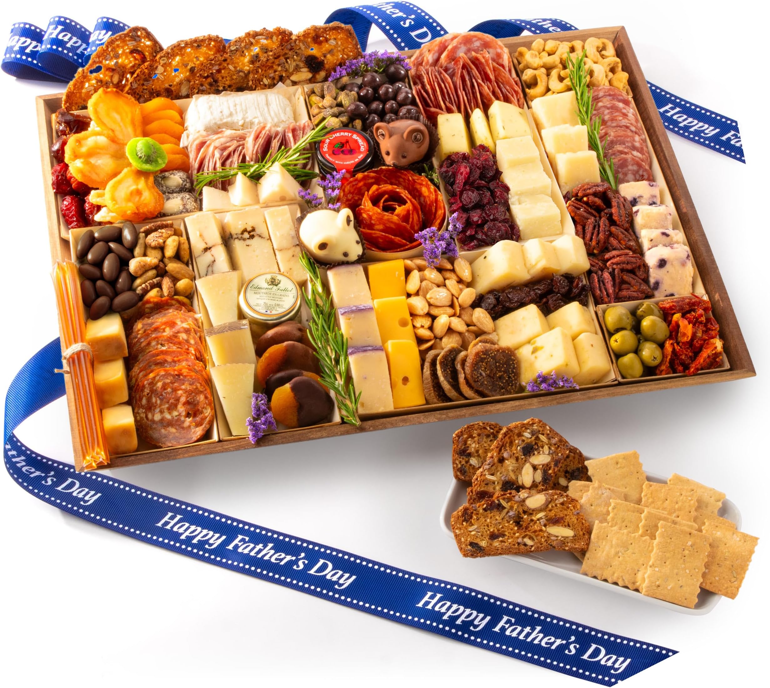 Nibble Charcuterie Father's Day Grand Board for 12-14, Ready to Serve Meat and Cheese Board for a Crowd