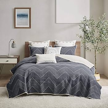 Amazon.com: INK+IVY Reversible Cotton Quilt Set - Trendy